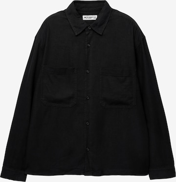 Camicia di Pull&Bear in nero: frontale