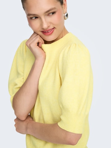 ONLY Sweter 'ONLRICA' w kolorze żółty