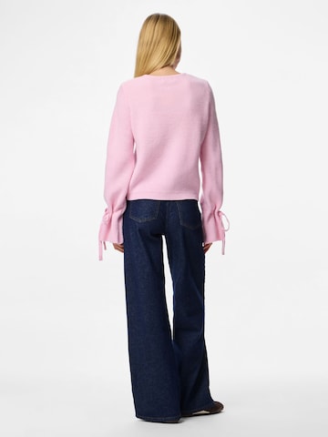 PIECES Strickjacke 'PCRIKKE' in Pink