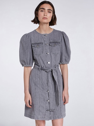 SET Shirt Dress in Grey: front
