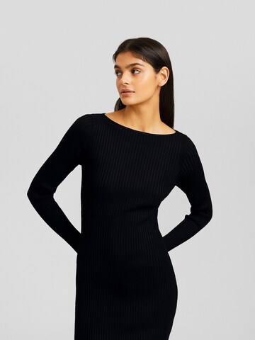 Bershka Knit dress in Black