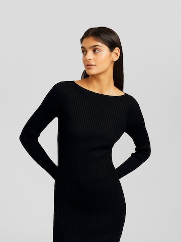 Bershka Knitted dress in Black