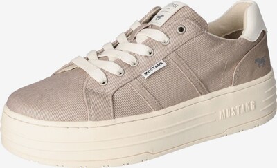 MUSTANG Sneaker in taupe / weiß, Produktansicht