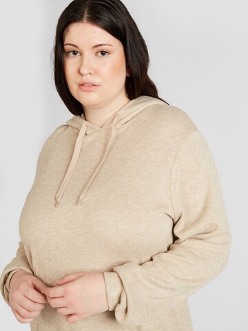 ONLY Carmakoma Sweatshirt 'TRINE' i beige