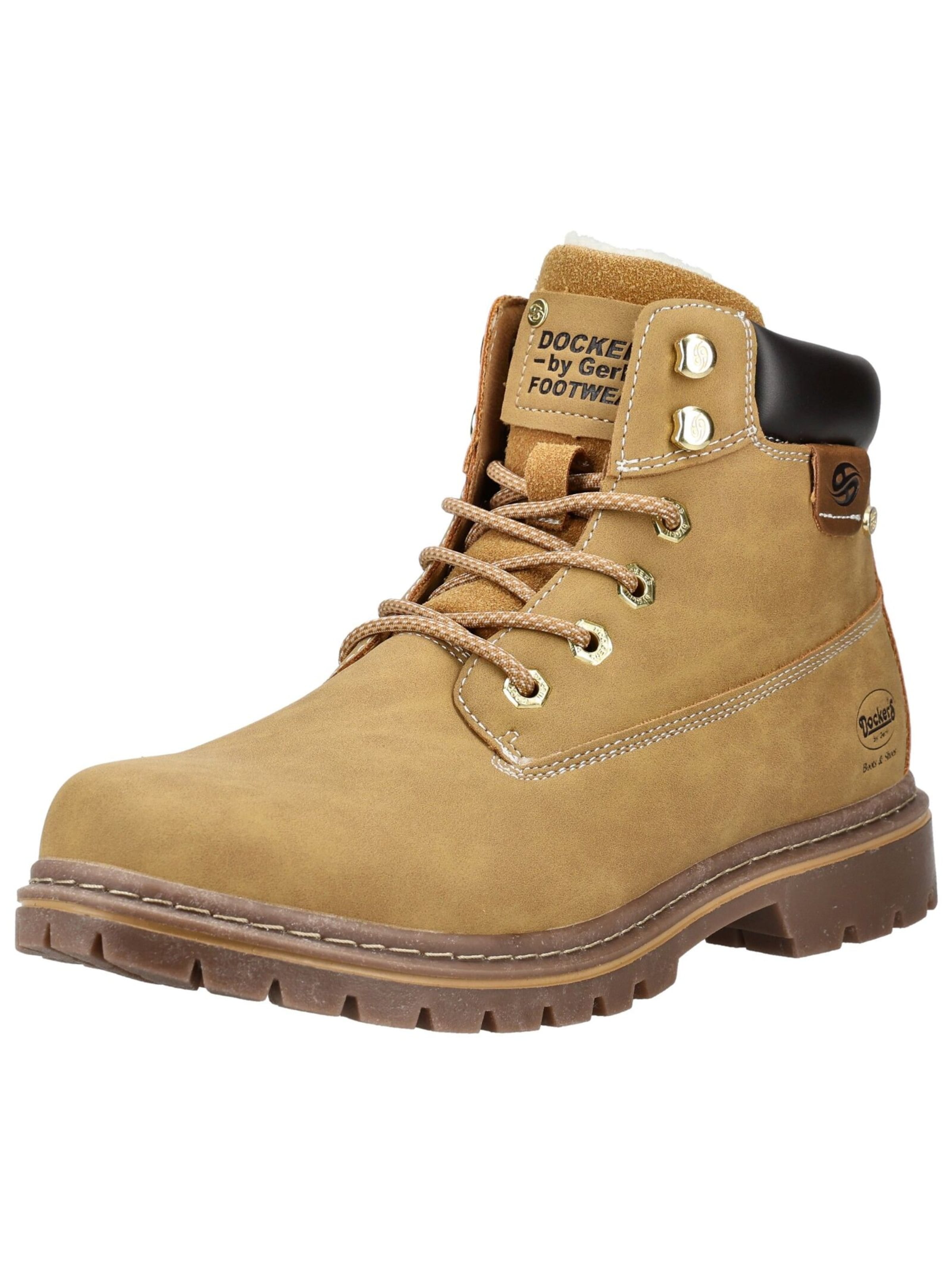 Boots stringati di Dockers by Gerli in marrone: frontale