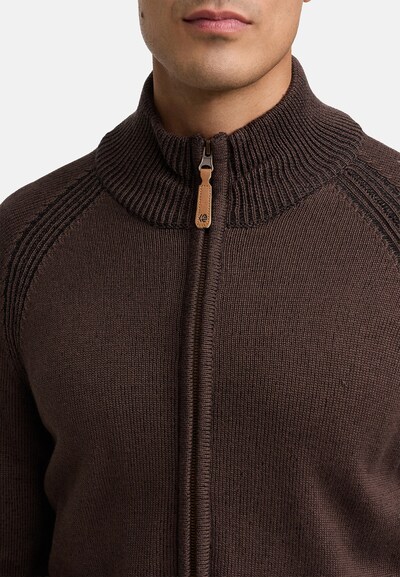 INDICODE JEANS Knit cardigan 'INMassum' in Brown, Item view