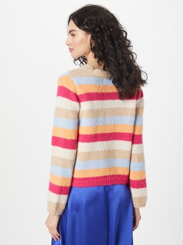 Cardigan 'TASCHA' PIECES en mélange de couleurs