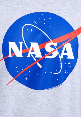 LOGOSHIRT Shirt 'NASA' in Grey