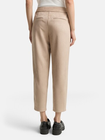 TOM TAILOR Loose fit Trousers in Beige