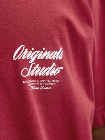 T-Shirt 'JORNorrebro' JACK & JONES en rouge