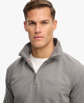 Pull-over 'Essential Logo Henley' Superdry en gris