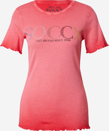Soccx Koszulka 'HOLLY' w kolorze różowy: przód