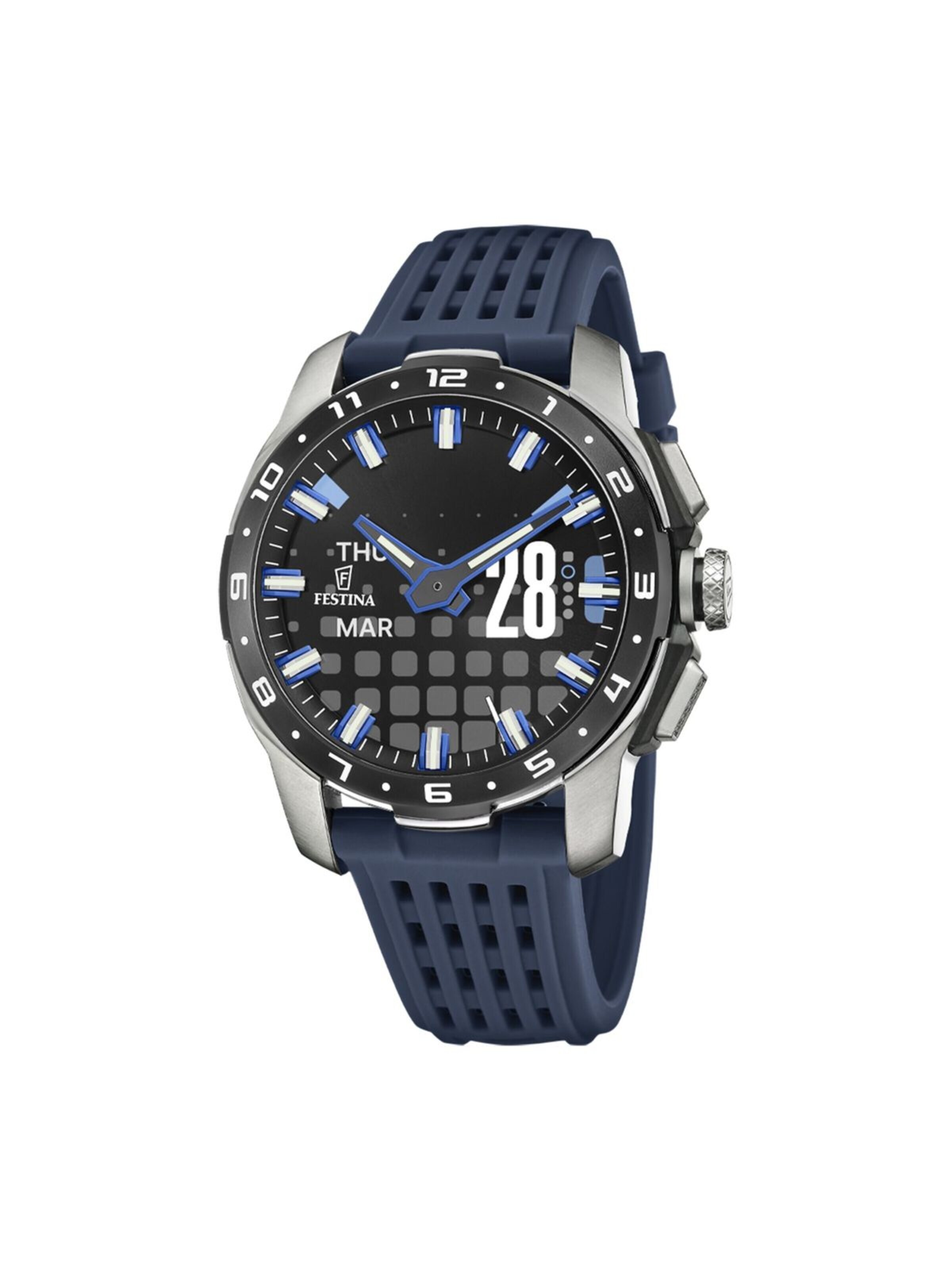 Montre digitale 'Smartwatch Connected' FESTINA en bleu : devant