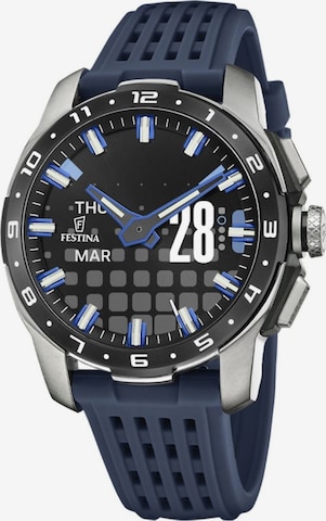 FESTINA Digitální hodinky 'Smartwatch Connected' – modrá: přední strana