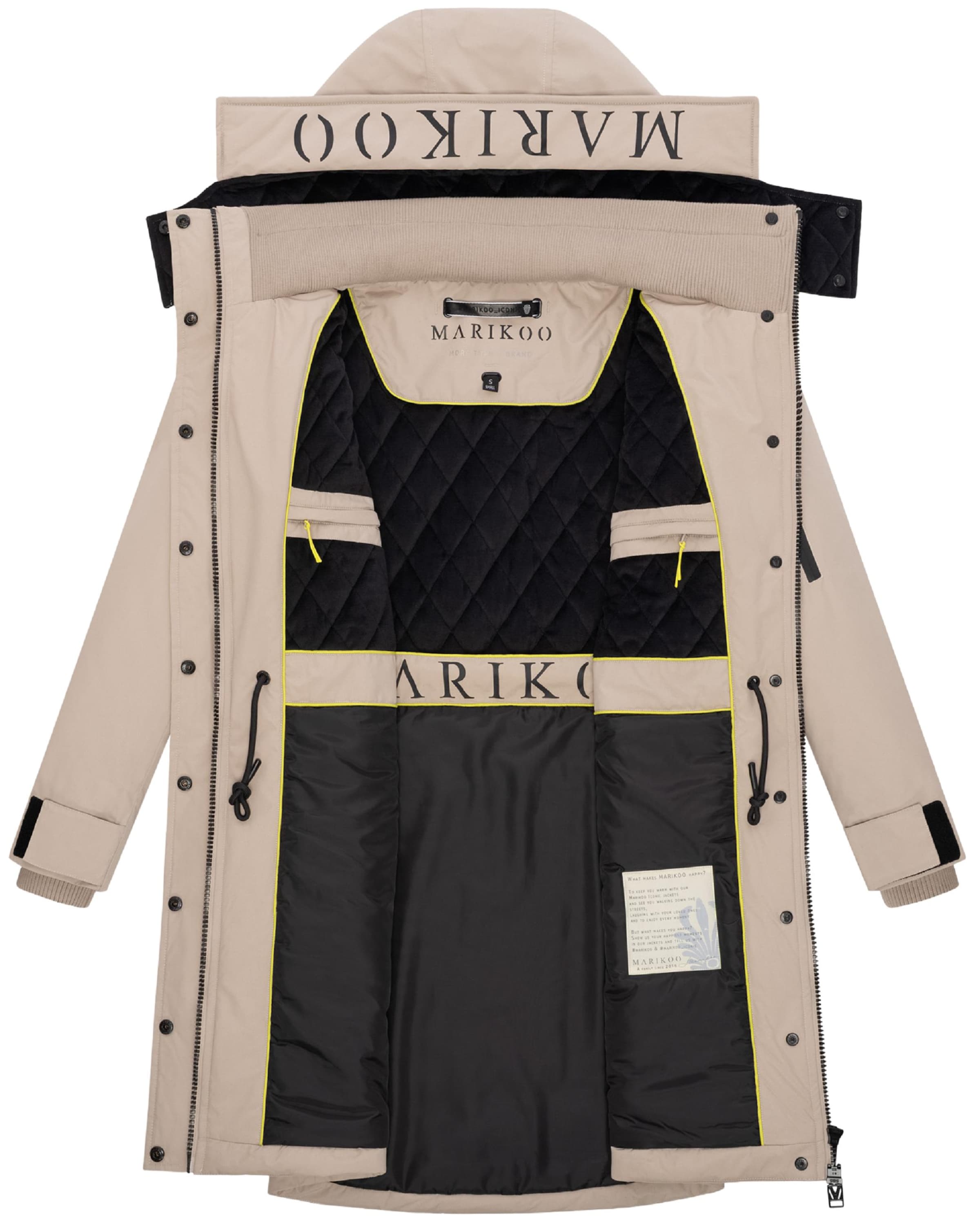 MARIKOO Wintermantel &#x27;Anoukaa 16&#x27; in Beige