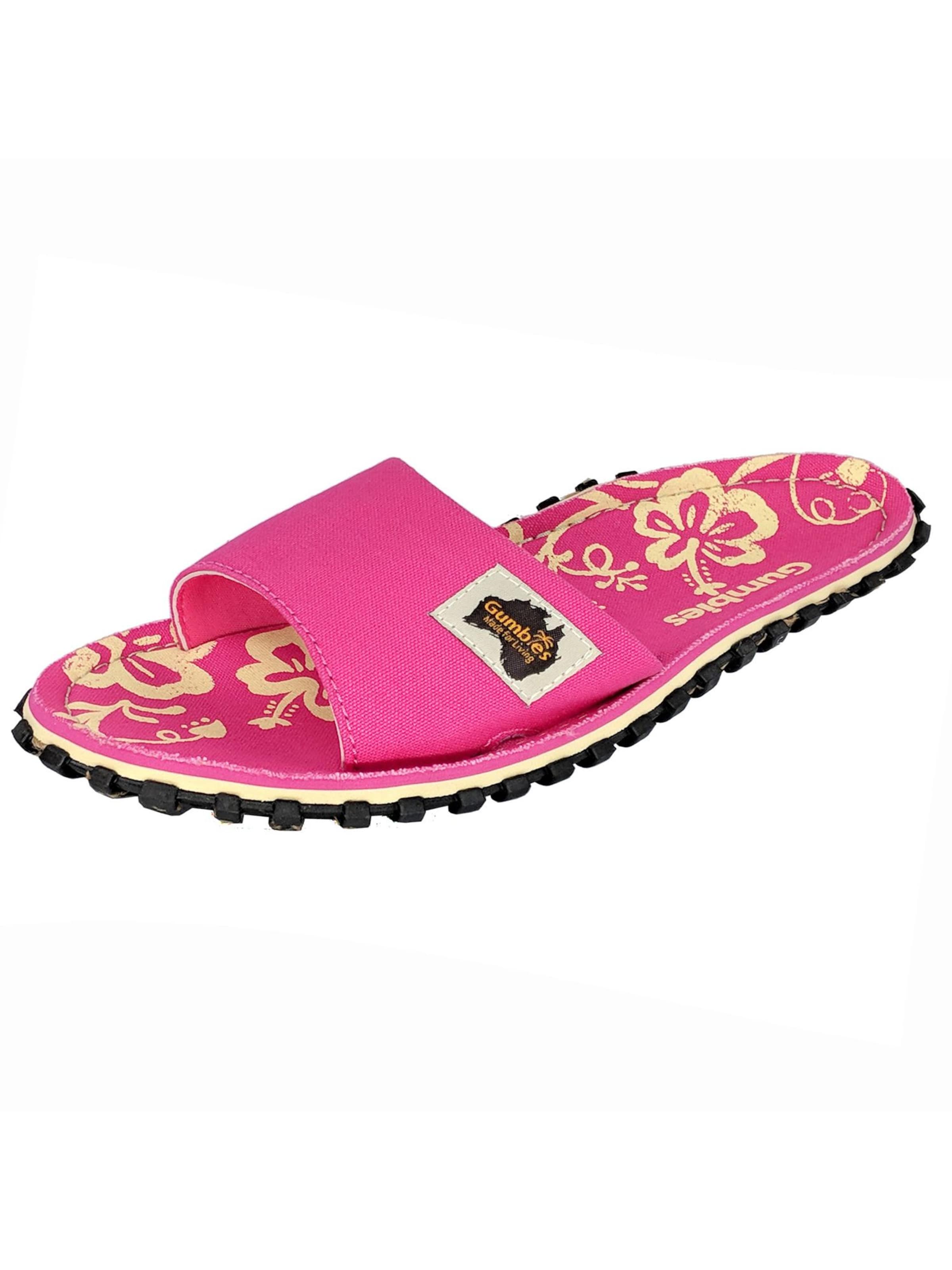 Gumbies Slippers in Pink: front
