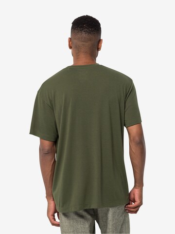 JACK WOLFSKIN Λειτουργικό μπλουζάκι 'WANDERTHIRST' σε πράσινο