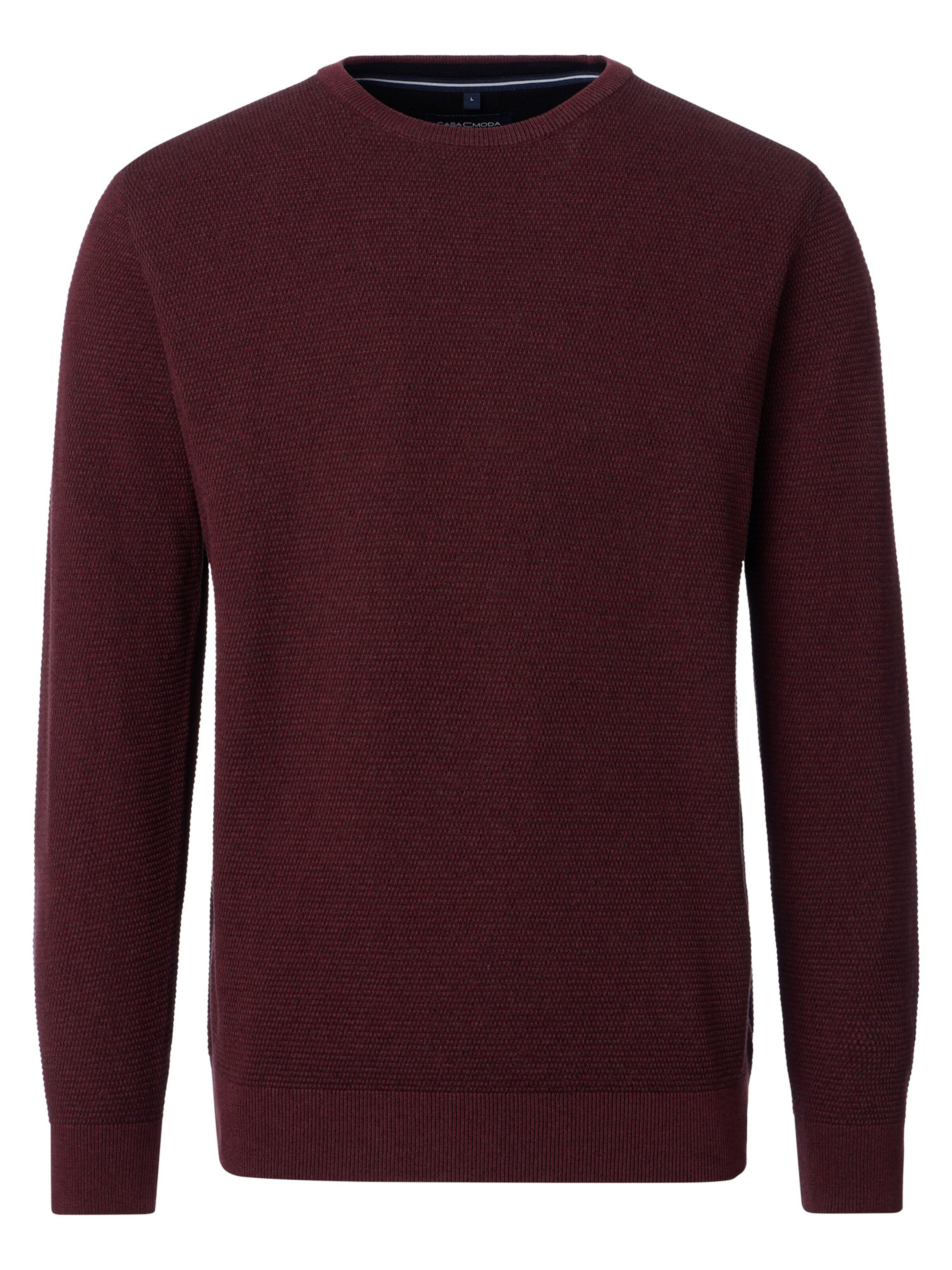 CASAMODA Sweater 'Basic' in Red: front