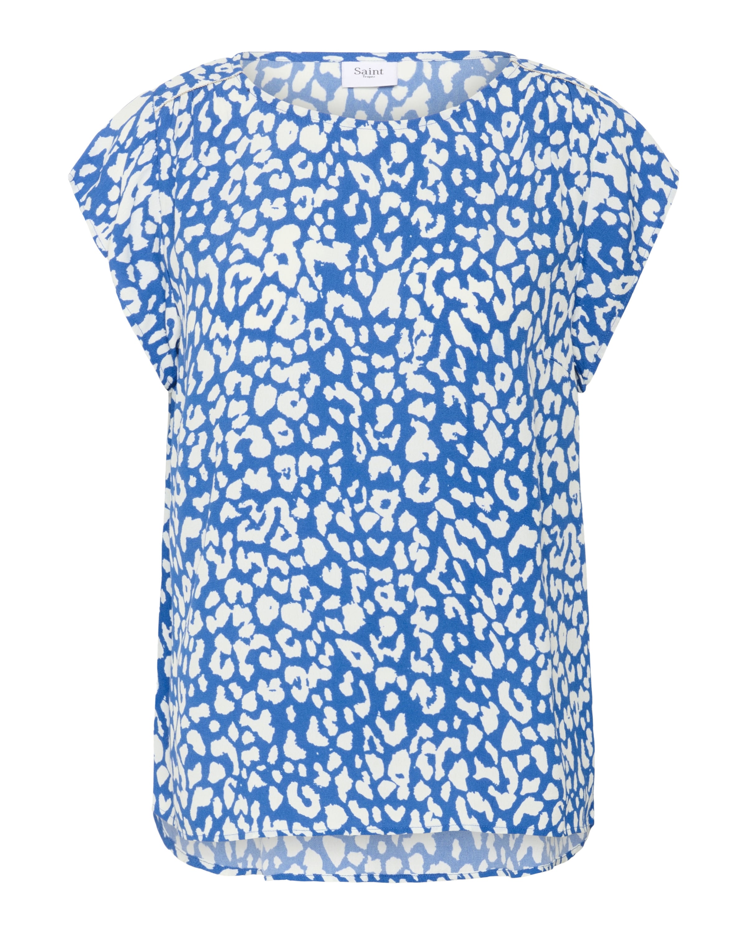 SAINT TROPEZ - Blusa 'BlancaSZ' en azul: frente