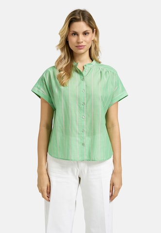 Milano Italy Blouse in Green: front