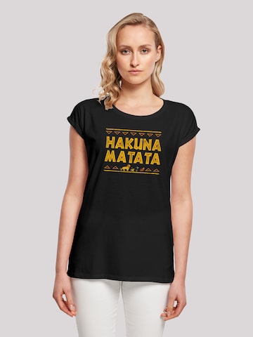 F4NT4STIC Shirt 'Disney König der Löwen Hakuna Matata' in Black: front