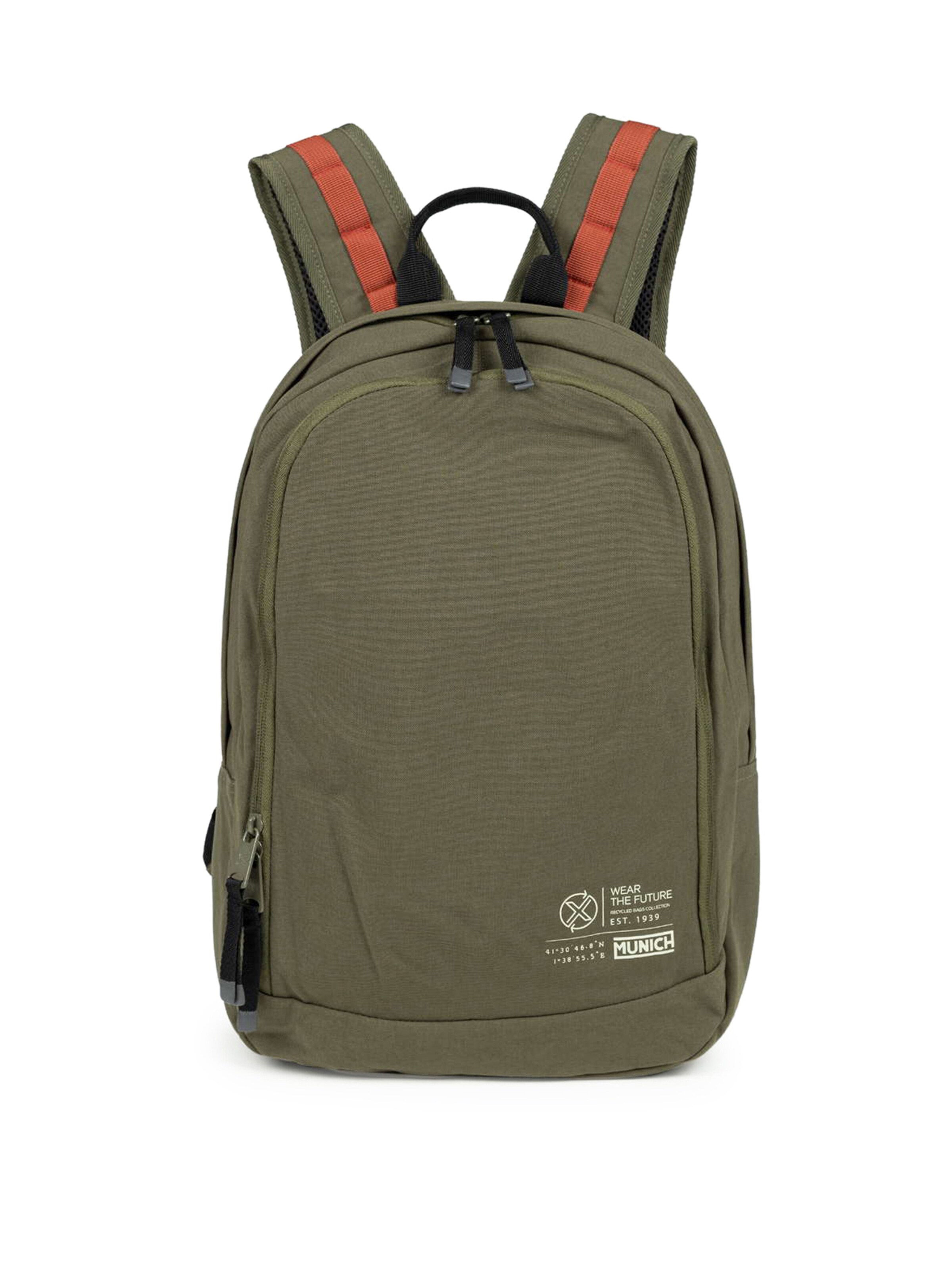 MUNICH Rygsæk ' TECA RECYCLED ' i grøn: forside