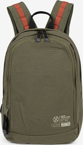 MUNICH Reppu ' TECA RECYCLED ' värissä vihreä: etupuoli