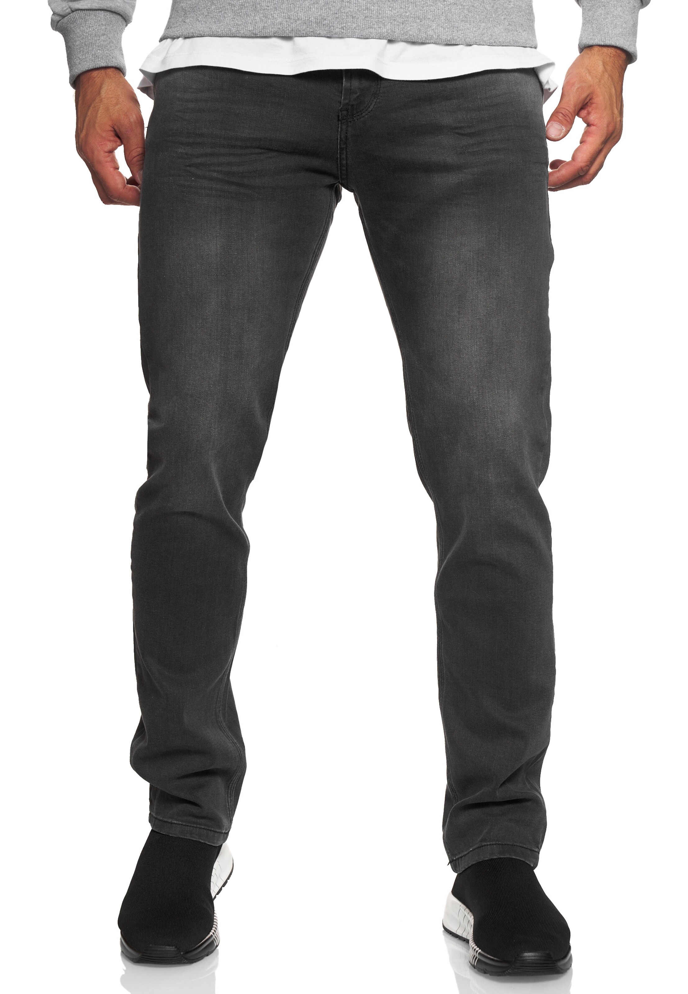 Rusty Neal Slimfit Jeans 'MELVIN' in Grijs: voorkant