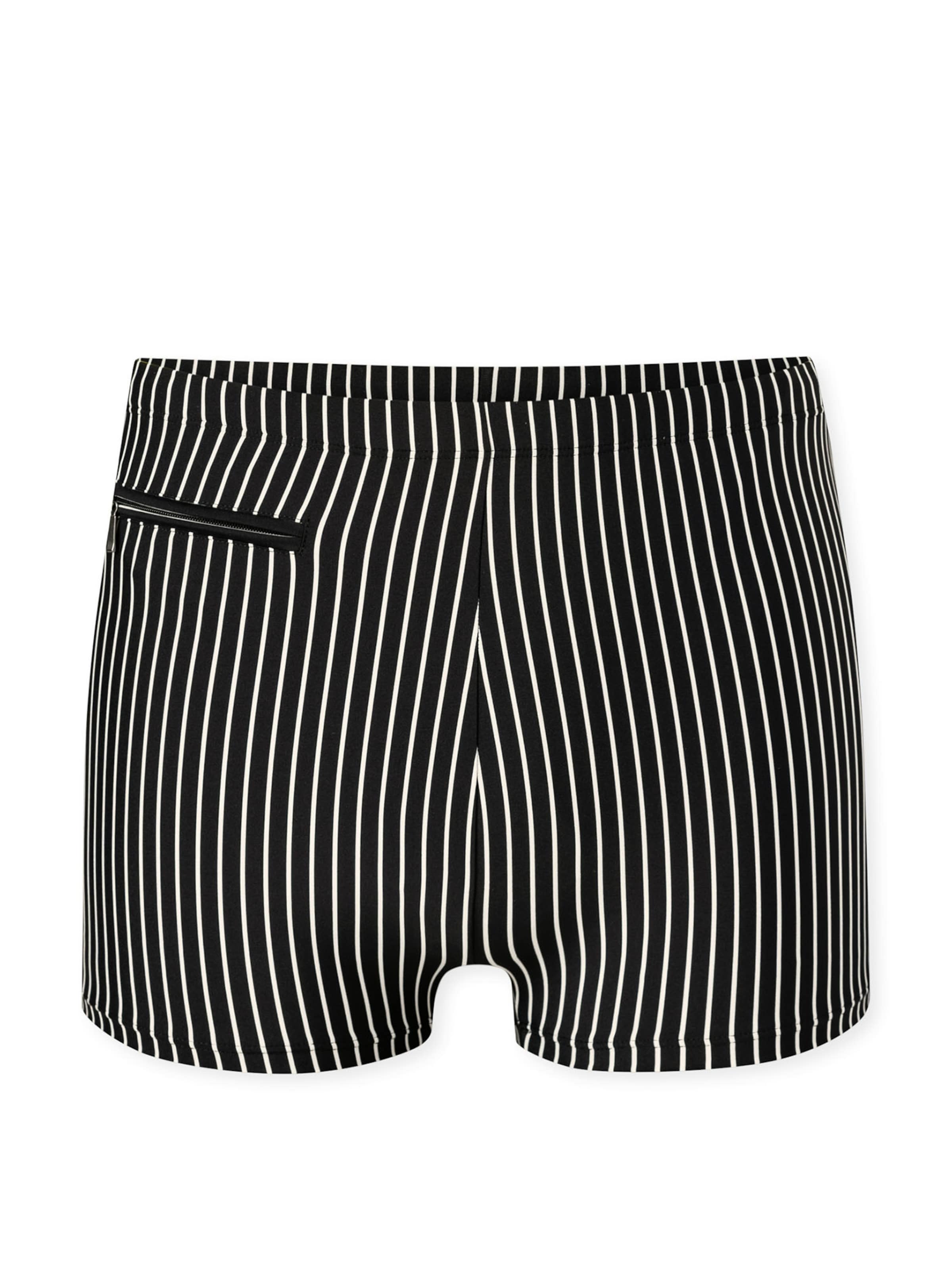 SCHIESSER Zwemshorts ' Ocean Swim ' in Zwart: voorkant