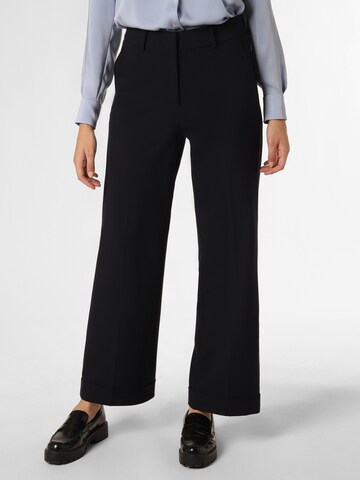 Cambio Regular Pleat-Front Pants 'Grace' in Blue: front