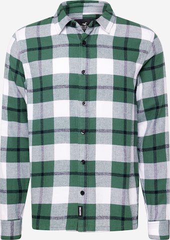 HOLLISTER Button Up Shirt in Green: front