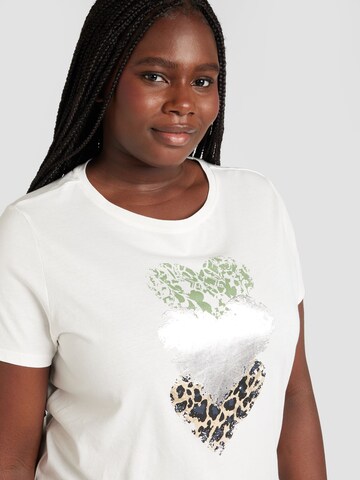 ONLY Carmakoma Shirt 'CARBOOSTERY' in White