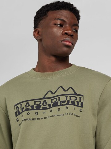 NAPAPIJRI Sweatshirt 'B-FABER' in Green