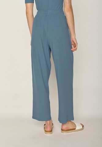 GREENBOMB Wide leg Trousers in Blue