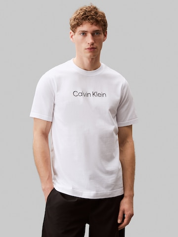 T-Shirt 'Gym' Calvin Klein Sport en blanc : devant