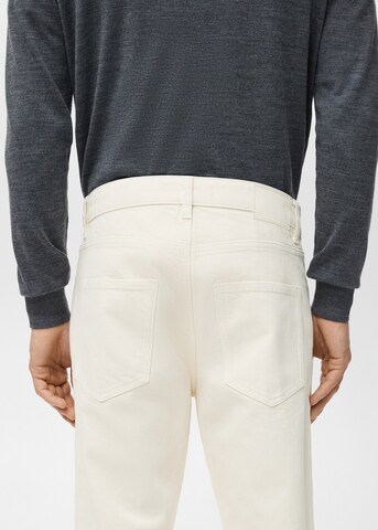 MANGO MAN Tapered Jeans 'Ben' in Beige