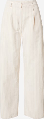 regular Pantaloni con pieghe di Rotholz in beige: frontale