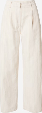 Regular Pantalon à pince Rotholz en beige : devant