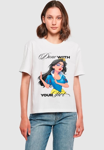 Miss Tee - Camiseta 'Done With Your Sh*it' en blanco: frente