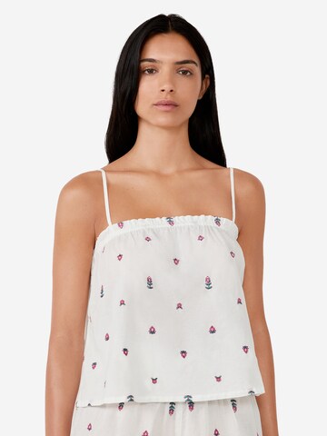 ETAM - Camiseta para dormir en blanco: frente