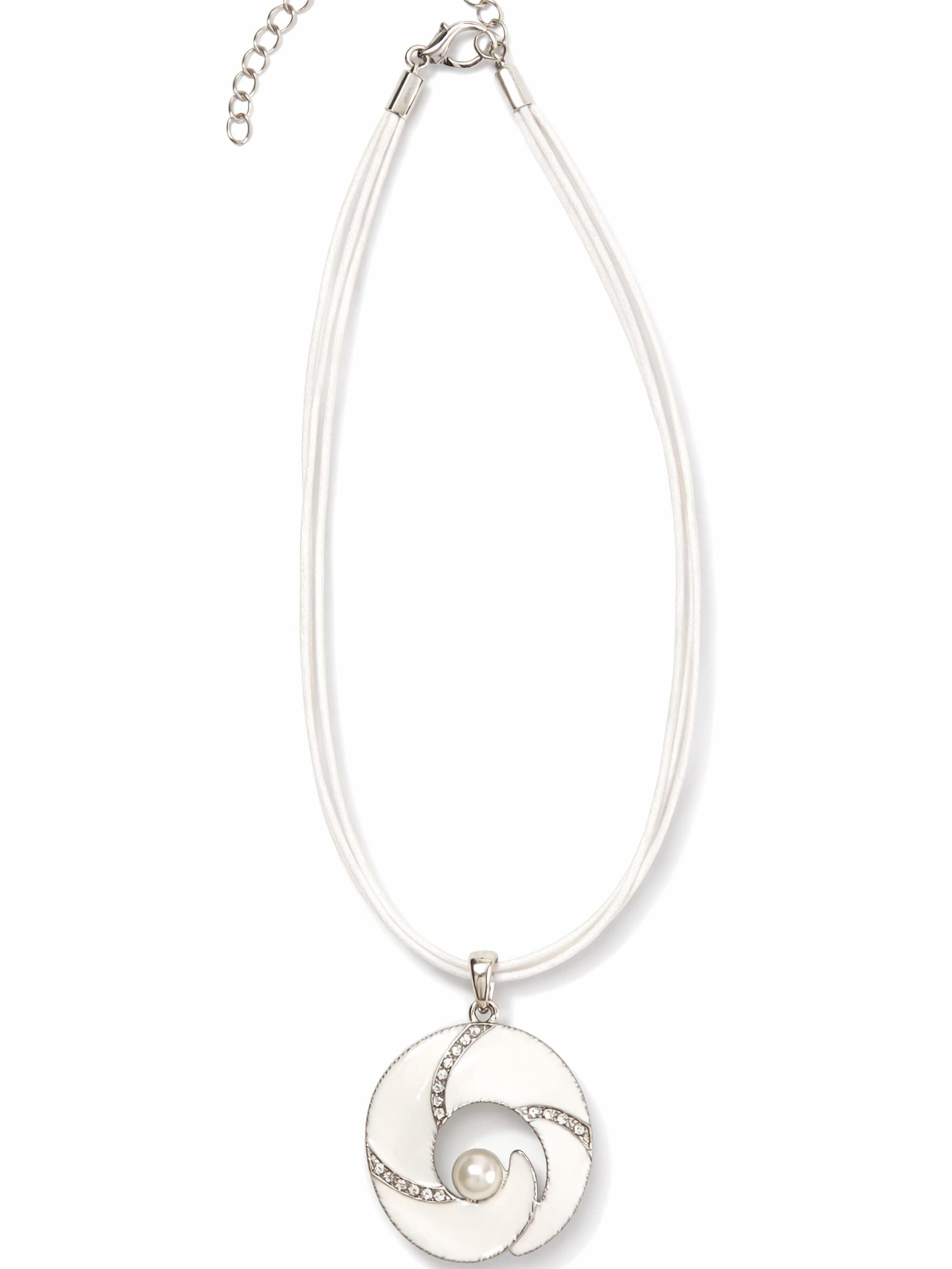 COLLEZIONE ALESSANDRO Necklace 'Muriel' in White: front