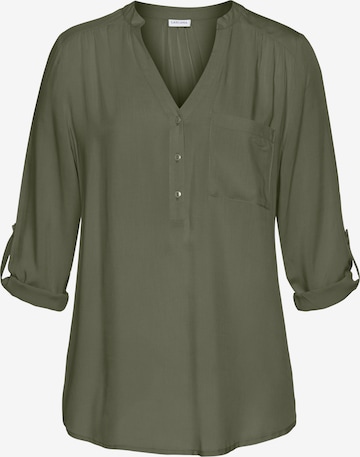 LASCANA Blouse in Green: front