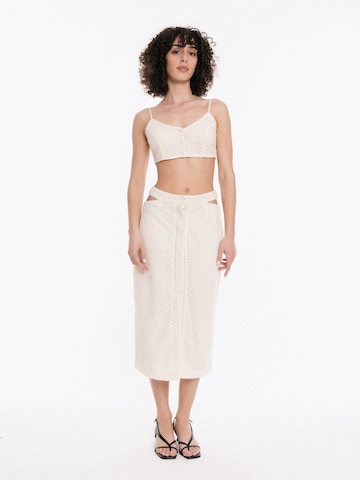 Gonna di 4TAILORS in beige: frontale