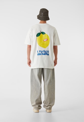 Lost Youth Shirt 'Lime Fizz' in Weiß
