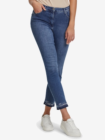 Betty Barclay Slimfit Jeans in Blauw: voorkant