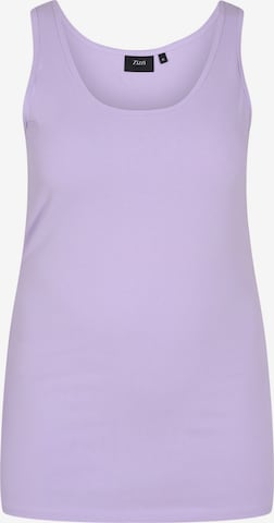 Zizzi Top in Purple: front