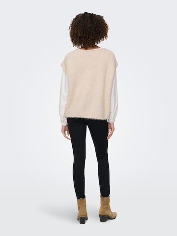 ONLY Vest 'ONLAZU' in Beige