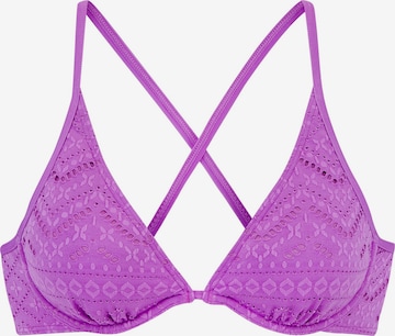 Triangle Hauts de bikini LASCANA en violet : devant