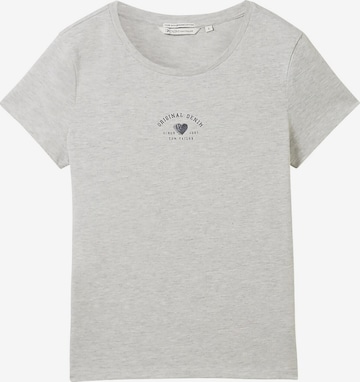 T-shirt TOM TAILOR DENIM en gris : devant