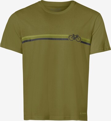 VAUDE Performance Shirt 'M Cyclist T V' in Green: front